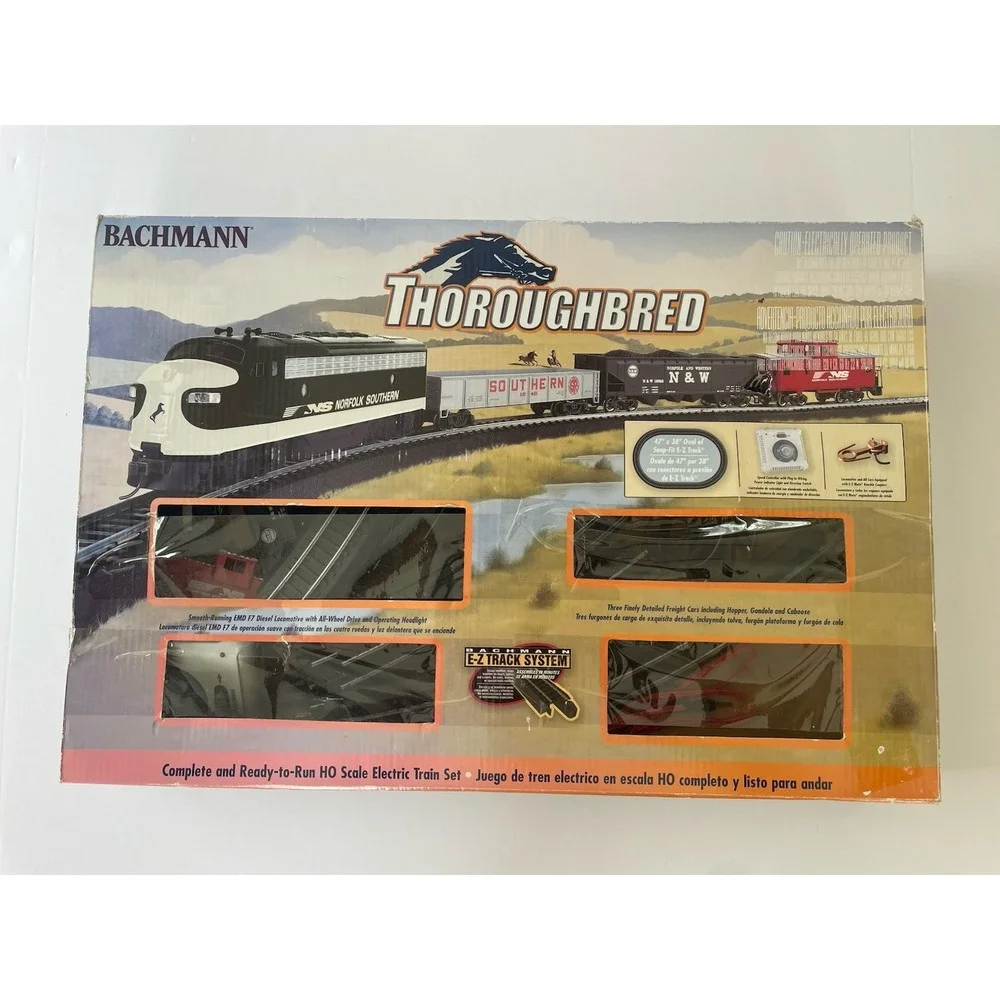 Bachmann Thoroughbred HO Scale Electric Train Set EZ Track Lot W/ Box Tested